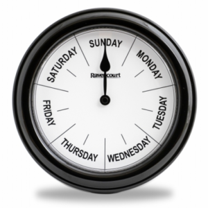Dementia & Alzheimer's Days Of The Week Wall Clock