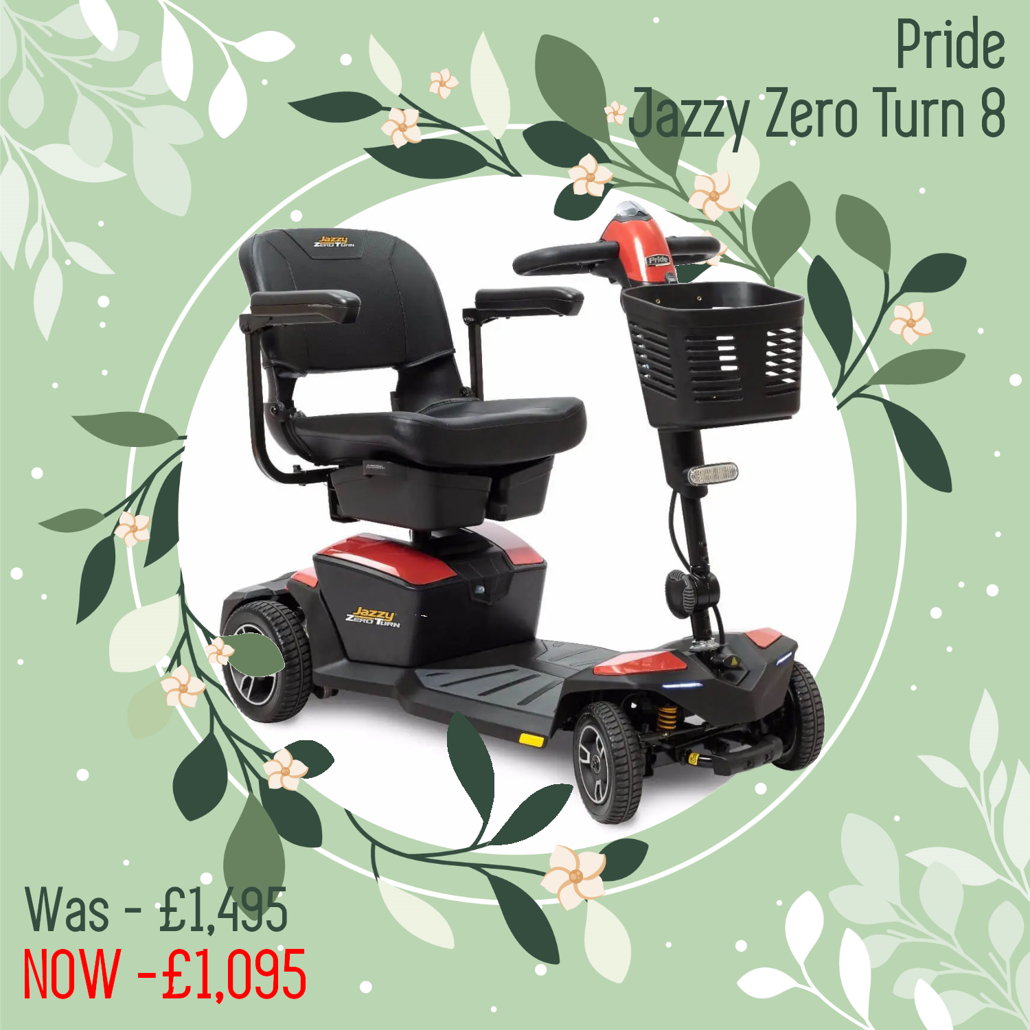 PRIDE Jazzy Zero Turn 8 Lifestyle & Mobility