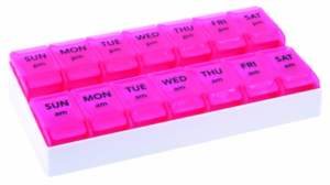 Heart disease pill organiser