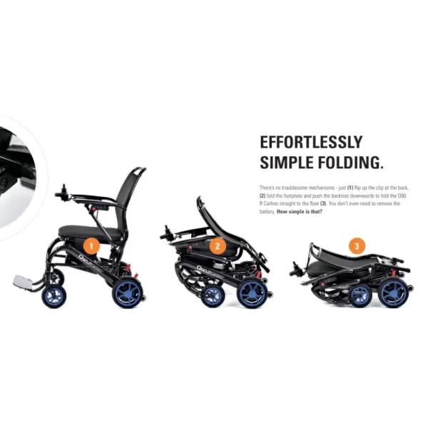 Quickie Q50 R Carbon Folding Powerchair - Image 8
