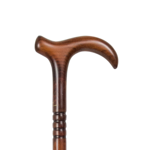 Classic Canes Smart Derby - Carved Rings, Scorched Cherry Finish