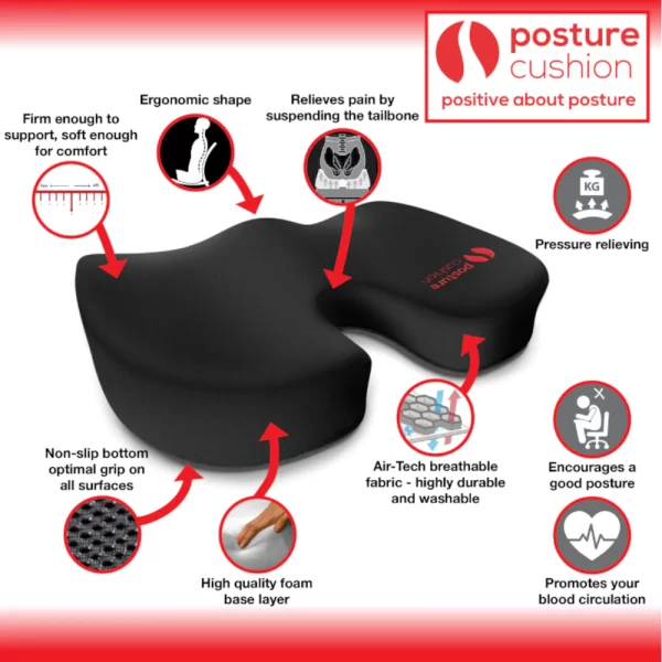 Coccyx Comfort Support Cushion - Image 2