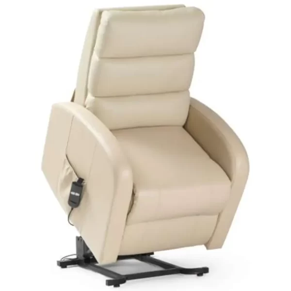 Three Tier PU Riser Dual Motor Rise Recliner - Beige