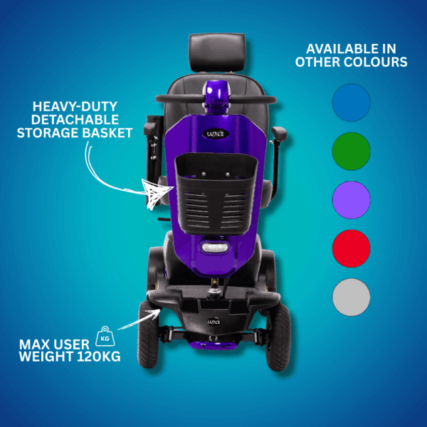 LuXe Mobility X500 Midi Sport Mobility Scooter - Image 3