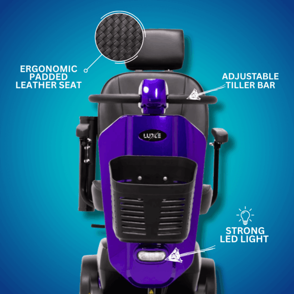 LuXe Mobility X500 Midi Sport Mobility Scooter - Image 4