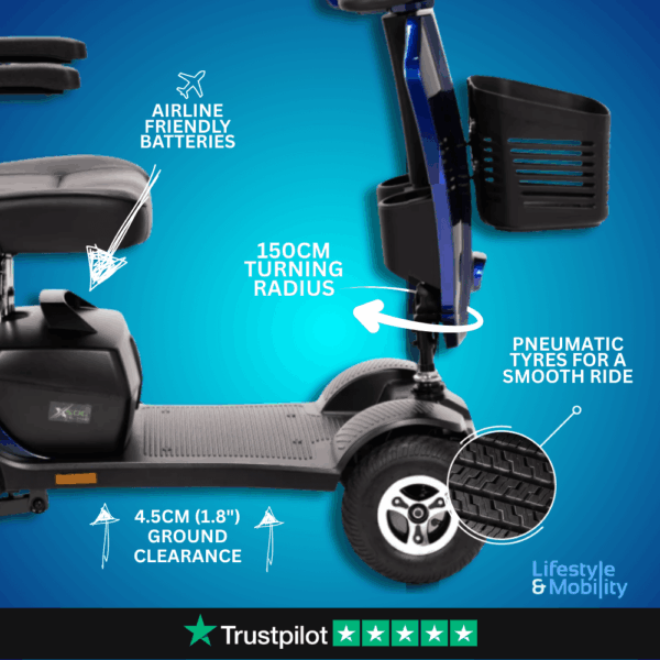 LuXe Mobility X500 Midi Sport Mobility Scooter - Image 7