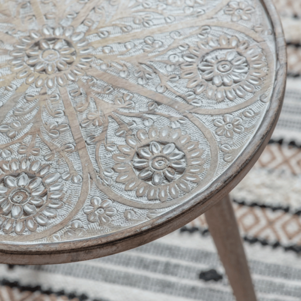 Lifestyle Agra Side Table Natural White - Image 2
