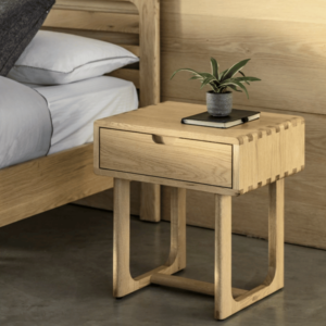 Lifestyle Craft 1 Drawer Bedside Natural