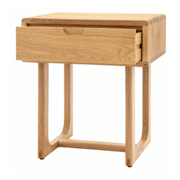 Lifestyle Craft 1 Drawer Bedside Natural - Image 5