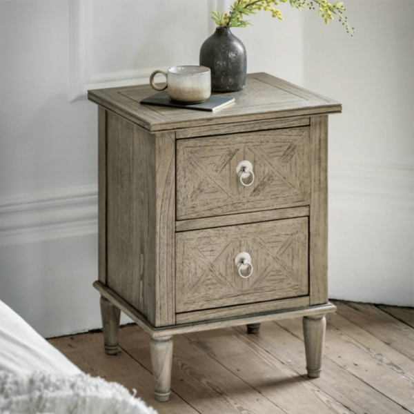 Lifestyle Mustique 2 Drawer Bedside Table
