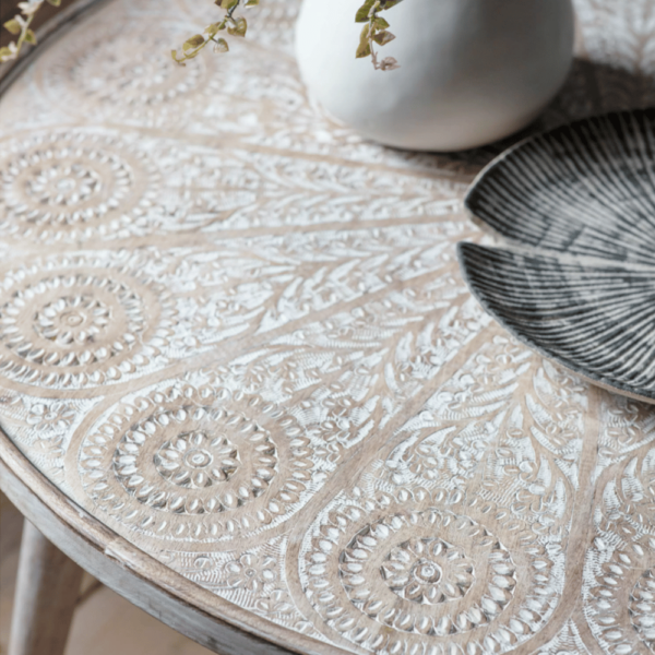 Lifestyle Agra Coffee Table Natural White - Image 2