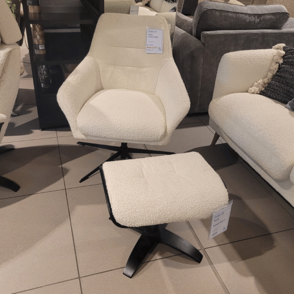 (EX-DEMO) Duke of York Chair + Footstool