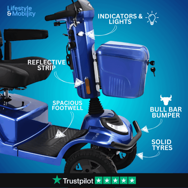 LuXe Mobility X750 DeluXe Sport Mobility Scooter - Image 4