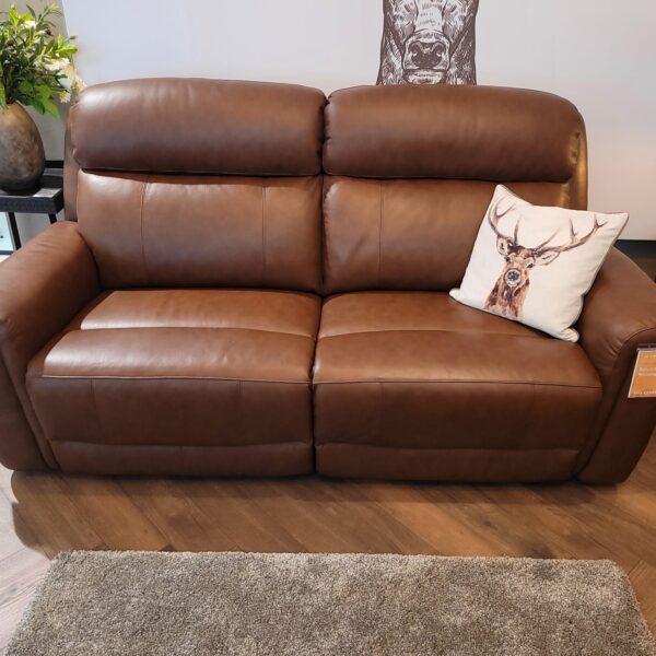 (EX DEMO) La-Z-Boy Paris Three Seater Leather Reclining Sofa