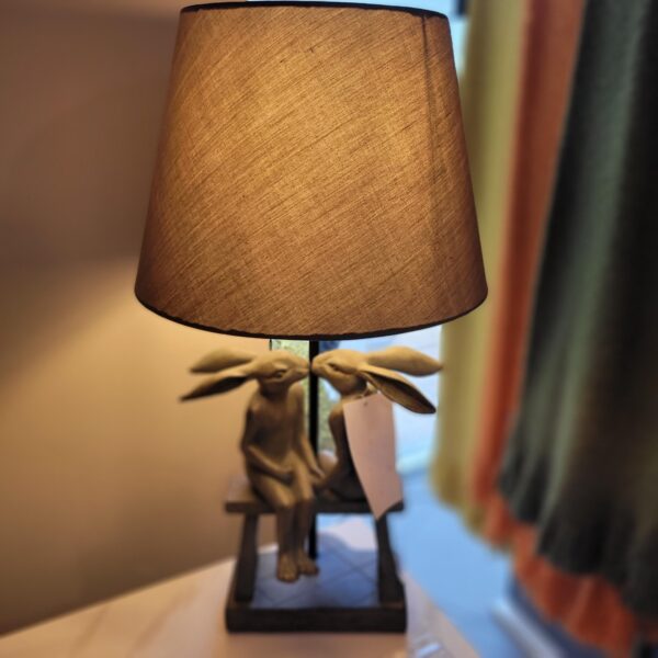 (EX DEMO) Kissing Rabbits Table Lamp