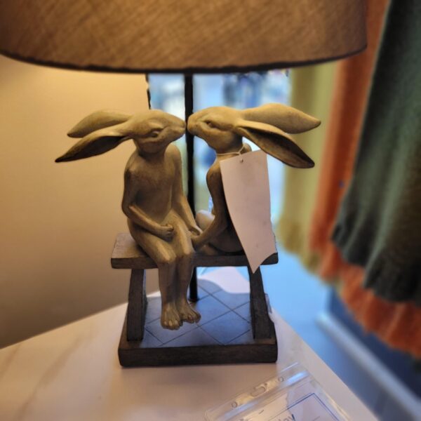 (EX DEMO) Kissing Rabbits Table Lamp - Image 2