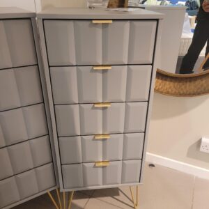 Cube Five Drawer Tall Boy