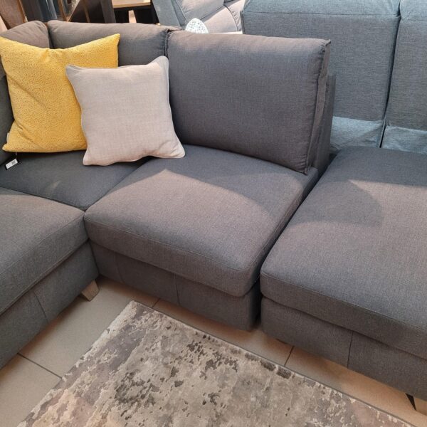 Joel Right Hand Corner Sofa with Foot Stool - Image 2