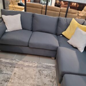 Joel Right Hand Corner Sofa with Foot Stool
