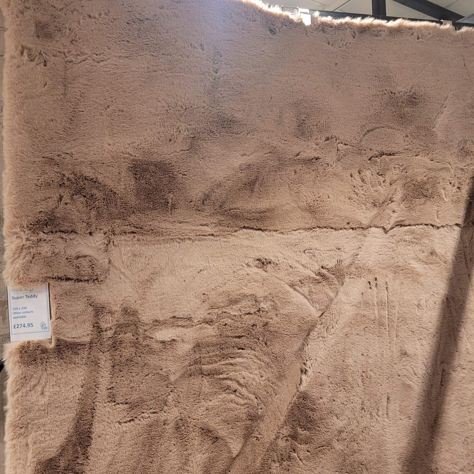 (EX DEMO) Think Rugs - Super Teddy 150x230 (various colours)