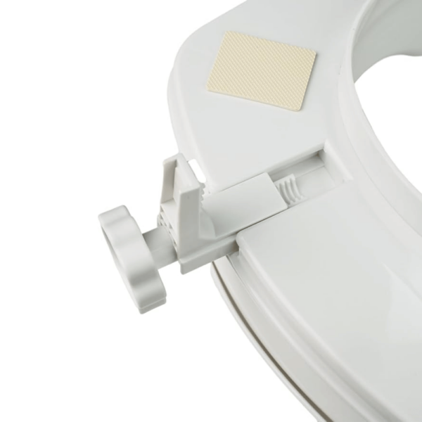 LuXe Mobility Raised Toilet with Lid - Image 3