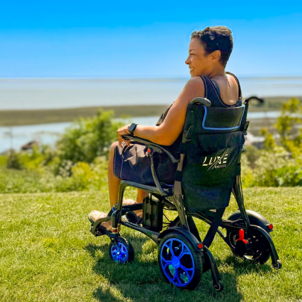 LuXe Mobility Xonic Carbon Fibre Folding Powerchair