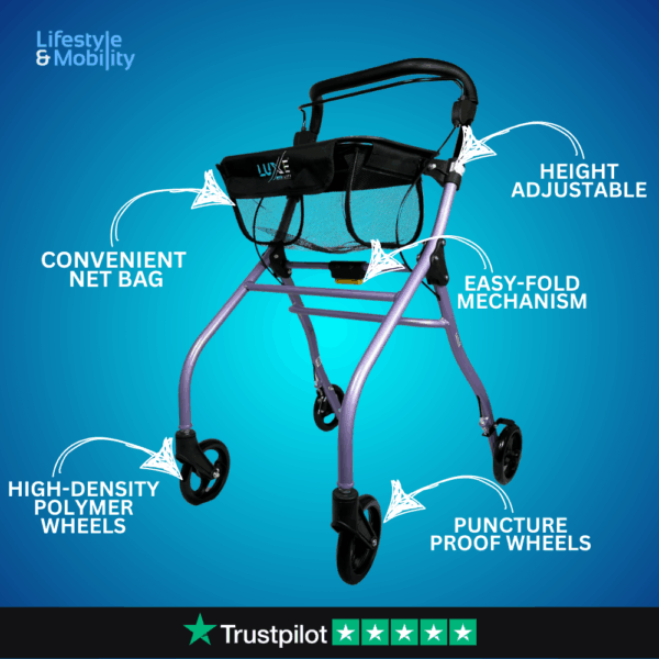LuXe Mobility VorteX Indoor Rollator - Image 2
