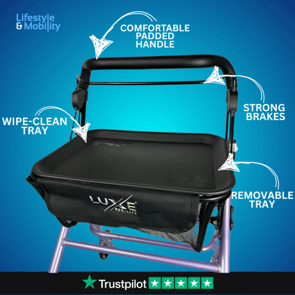 LuXe Mobility VorteX Indoor Rollator - Image 3