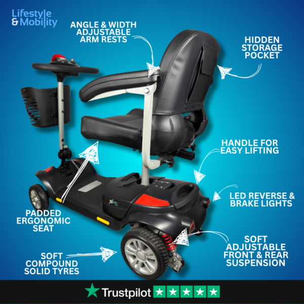 LuXe Mobility X200 Lite Mobility Scooter - Image 3