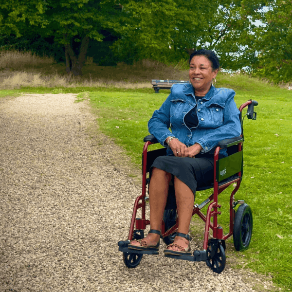 LuXe Mobility Go Traveller Wheelchair