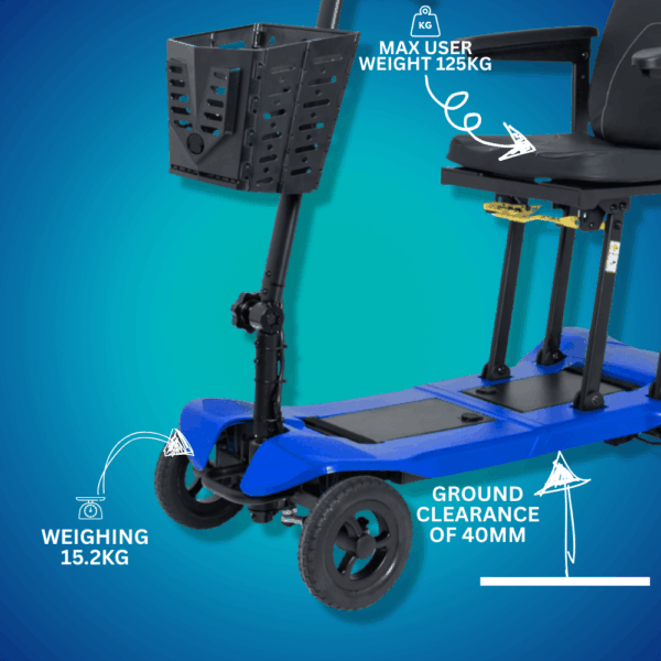 LuXe Mobility AtomiX Folding Mobility Scooter - Image 3