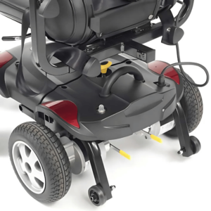 Anti-tip wheels on a powerchair