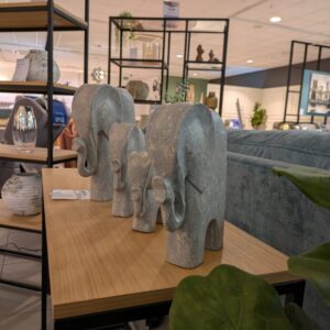 (Showroom Model) Elephant Family Sculpture