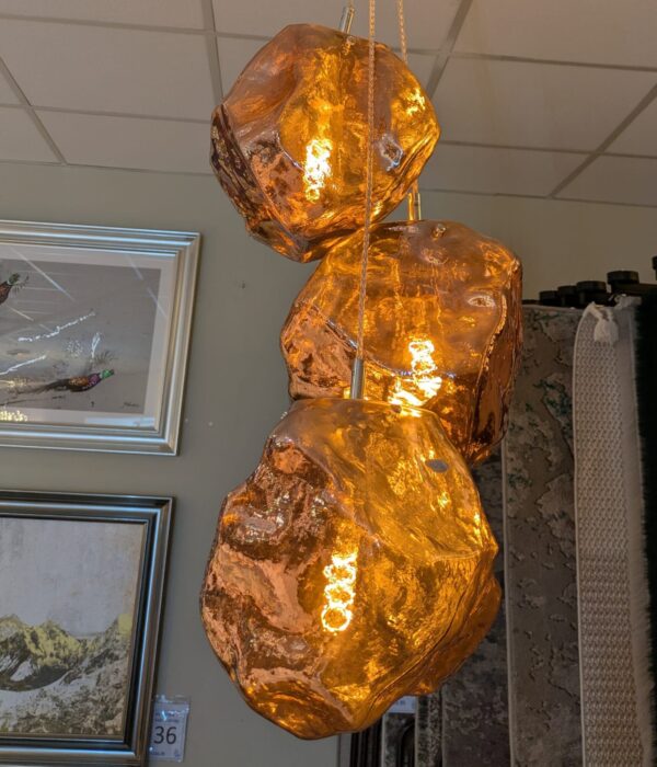(EX DEMO) Rock Pendant Lights - Trio