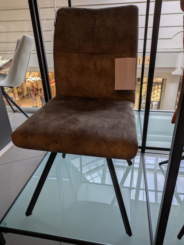 (EX DEMO) Brown Wooden-Legged Dining Chair