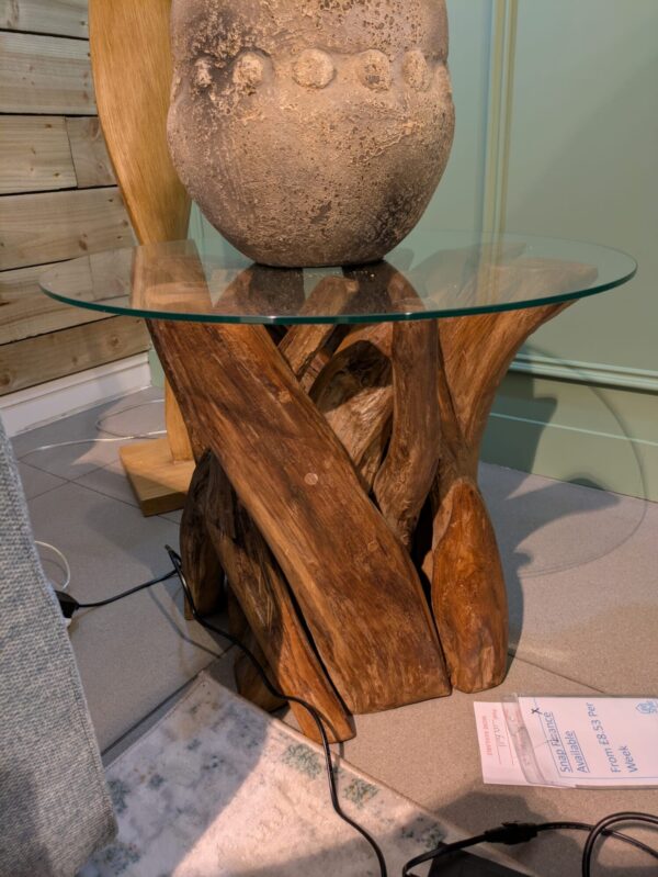 (EX DEMO) Round Lamp Table