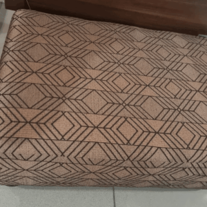 (EX DEMO) Patterned Cappuccino Footstool