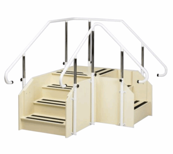 Corner Steps with Weight Bearing Handrails